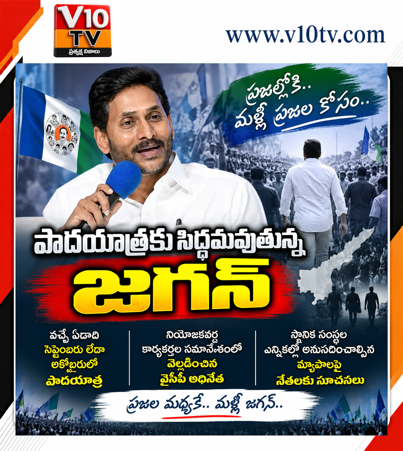 పాదయాత్రకు సిద్ధమవుతున్న జగన్ — చిత్రం 1