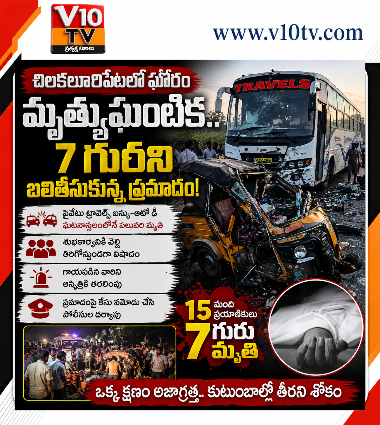 తెల్లవారుజామున మృత్యుఘంటిక.. ఏడుగురిని బలితీసుకున్న రోడ్డు ప్రమాదం — చిత్రం 1