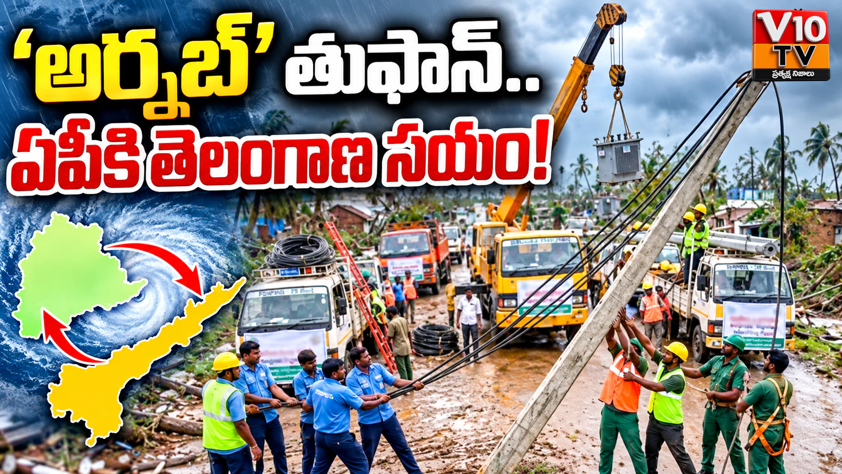 తుఫాన్ వేళ ఏపీకి తెలంగాణ ఆపన్నహస్తం! — చిత్రం 1
