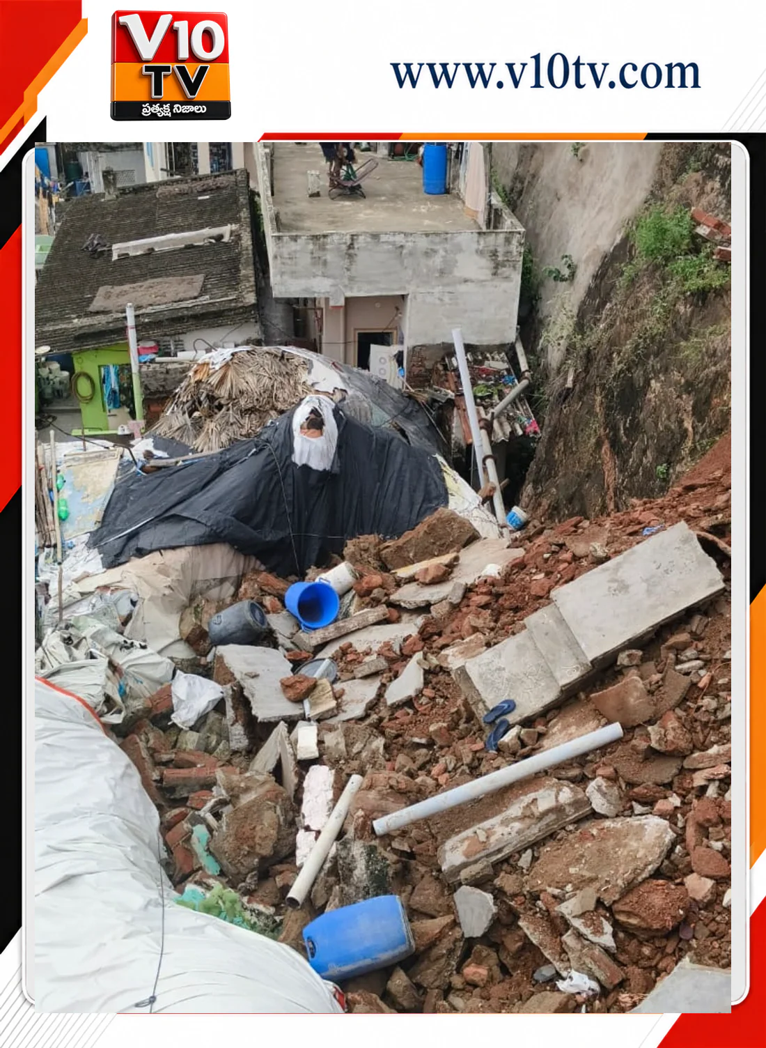 కొండ ప్రాంతాల్లో కూలుతున్న రక్షణ గోడలు — చిత్రం 2