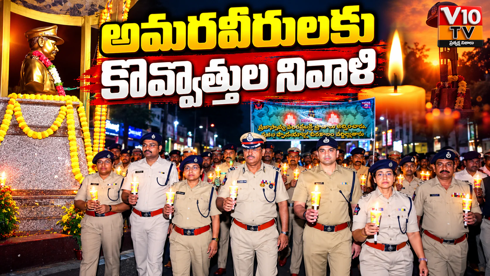 అమరవీరుల త్యాగాలకు కొవ్వొత్తుల వెలుగుతో నివాళి — చిత్రం 1