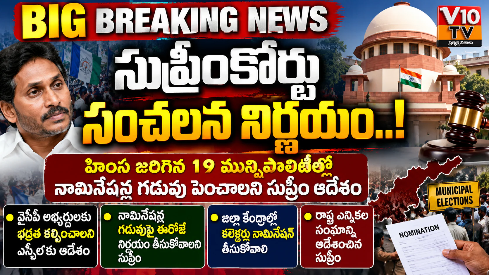 మున్సిపల్ ఎన్నికలపై సుప్రీం సంచలనం! — చిత్రం 1